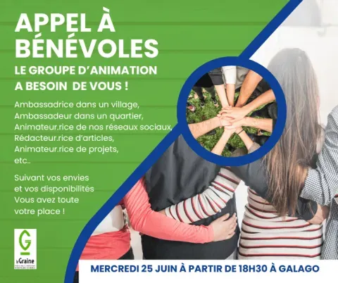 Appel à bénévoles !