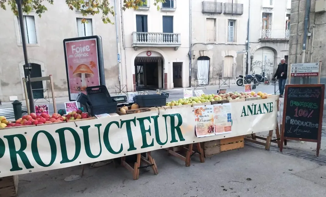 Stand du marché de Gignac